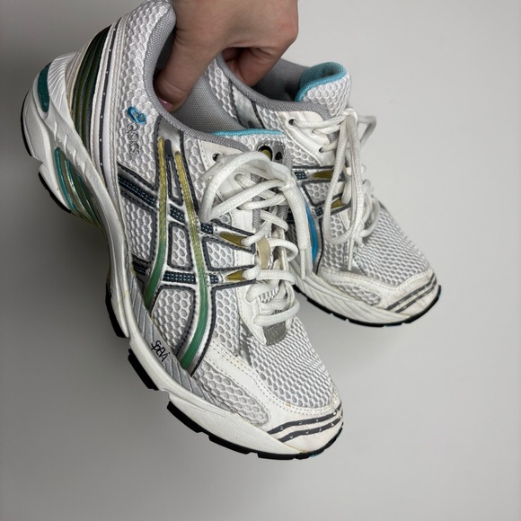 Asics Shoes - Asics Gel Womens Running Shoes Size 7.5 White/Blue